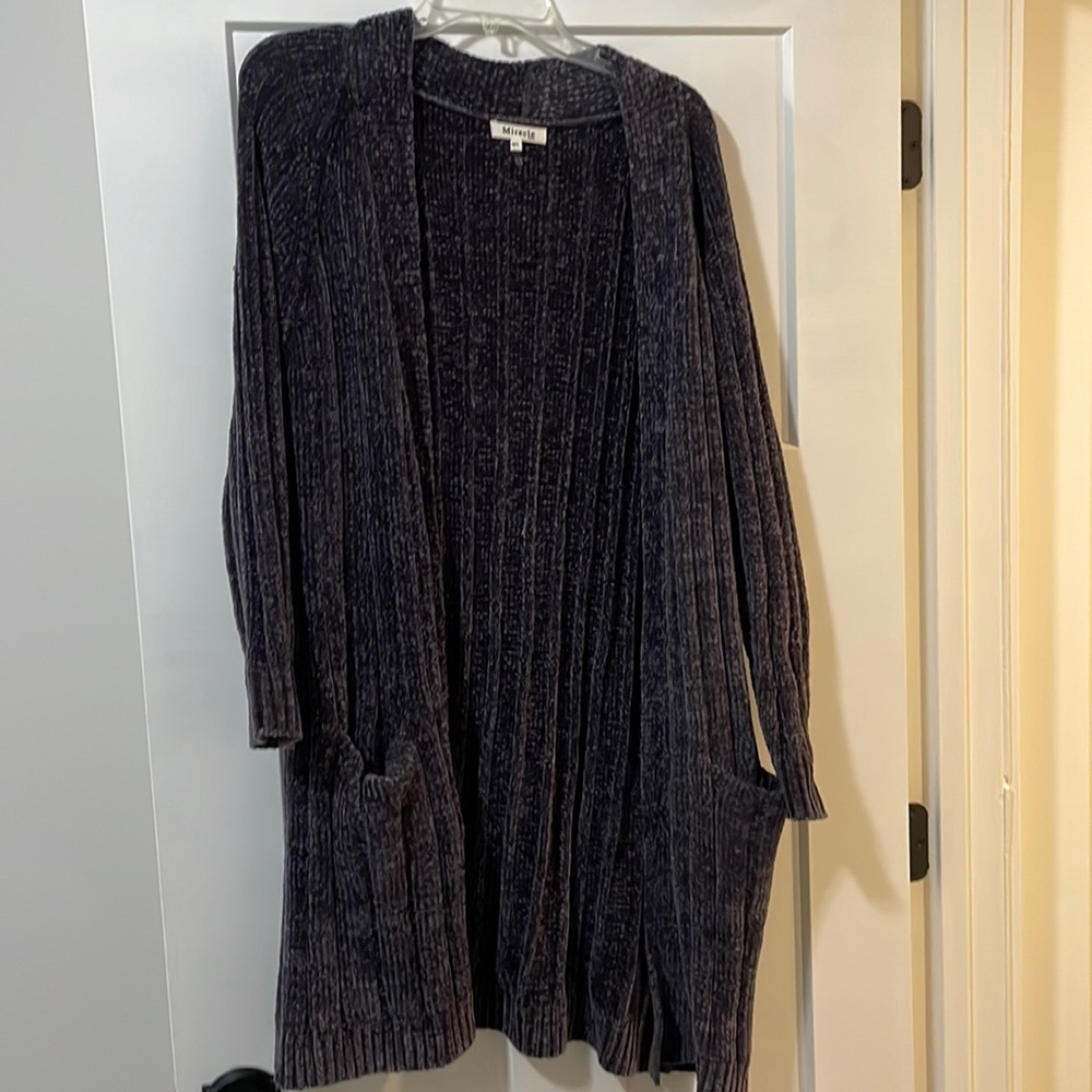 Chenille cardigan